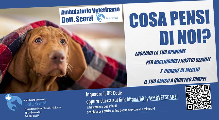 Questionario sul Suo grado di soddisfazione Centro Veterinario Dott. Scarzi